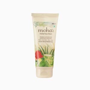 moha: Herbal Face Wash 200 ML X 1 | Face Wash With Goodness Of Neem, Aleovera, Cucumber, Rose & Yashtimadhu Which Keep Skin Healthy, Soft & Glowing, For All Skin Type