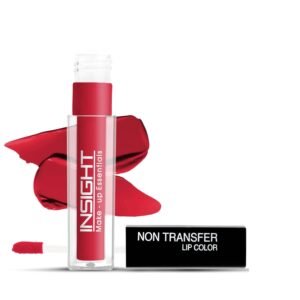 Insight Cosmetics Non Transfer Liquid Lipstick |Matte Texture|12Hrs Waterproof|Smudge Proof |Toxic Free |Vegan|Longwear, 4ml | Long-Lasting | 18- Red Premiere