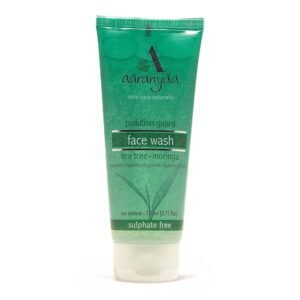Aaranyaa Face Wash Tea Tree & Moringa (110ml) Hydrating Gentle Cleanser for Dry Skin | Repair skin & Balance Oil | For Kids,Women & Men - Sulphate Free