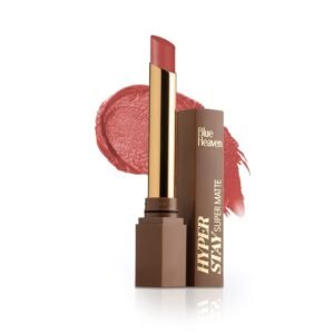 Blue Heaven Hyperstay Super Matte Lipstick, Hydrating Formula with Matte Finish, Long lasting & Transfer Proof Lipsticks for women, Muted Rose - 720, 2.2gm