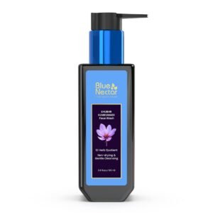 Blue Nectar Kumkumadi Brightening Face Wash with Saffron for Women & Men | Sulphate free Anti Pimple Face Cleanser (100 ml)