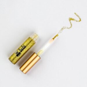 Bobi Sparkling Glitter Gel Eyeliner Waterproof, Shimmery Finish, Metallic, Smudge Proof, Long Lasting, 100% Vegan, Cruelty-Free 10g - Yellow Colour