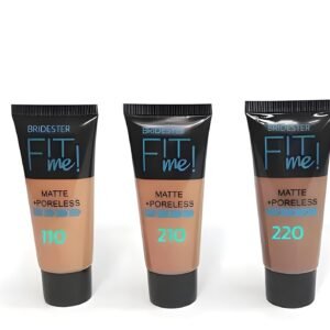 Bridester_Fit Me Liquid Foundation Full Coverage Longlasting High Qly(Pack Of 3) Foundation (Matte, 50 Ml)