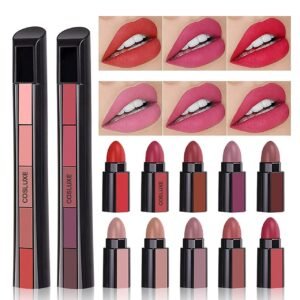 COSLUXE Huda Colors Matte Shades 5 in 1 Lipstick 3.8g (NUDE Edition 002)