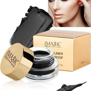 COSLUXE IMAGIC Gel Eyeliner, Long Lasting Waterproof Matte Eyeliner Cream Gel, High-Intensity Pigments Smudge-Proof Eye Liner,Makeup Gift for Women Girl (BLACK)