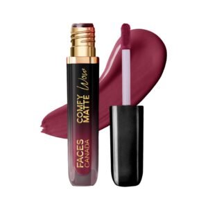 FACES CANADA Comfy Matte Wow Liquid Lipstick - Plum Passion 04, 3.8ml | One Swipe Application | Highly Pigmented | Comfortable Wear | Glides Smoothly | Long Lasting | Transferproof