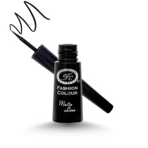 FASHION COLOUR Eyeliner Charm Of Curve | Quick Dry | Matte Finish | 24 Hr Long Lasting Formula | Precise Felt Tip | Highly Pigmented | Waterproof, Smudgeproof & Sweatproof | 3g