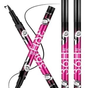 Heeva Creation 36 H Long Lasting Waterproof Liquid Black Eyeliner.(Pack Of 2).Colour-Black.