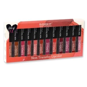 Insight Non Transfer Lip Color |Matte Texture|12Hrs Waterproof|True Color|Smudge Proof |Paraben Free |100% Veg |Longwear| Git Set for Women, Pack of 12