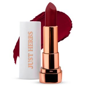 Just Herbs Matte Lipstick, Hydrating Nourishing and Liquid Waterproof Long Stay Relaxed Matte Bullet Lipsticks for Women 4.2 gm