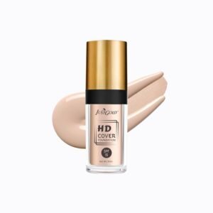 JustGold HD Full Coverage Foundation with SPF 15 Lightweight Easy to Blend For All Skin Types (2, 30 ML)