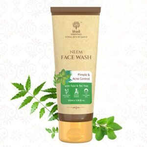 Khadi Essentials Tea Tree Face Wash for Men and Women with Neem, Tulsi & Calendula Extracts for Oily and Normal Skin 200ml SLS and Paraben-FreeKhadi Essentials Neem Face Wash For Glowing Skin For Women & Men With Aloe Vera For Acne And Pimples, Sulphate & Paraben Free - 200ml