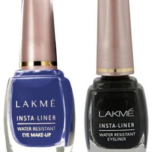 LAKMÉ Insta Liquid Eye Liner, Black 9 ml & Lakme Insta Eye Liner, Blue 9 ml Matte Finish