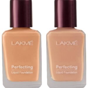 LAKMÉ © Perfecting Dewy Liquid Foundation Light Coverage for All Skin Type, Marble, 27Ml And Lakme © Perfecting Liquid Foundation for All Skin Type, Shell, 27Ml