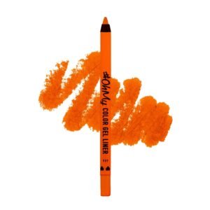 Lamel- 406 Oh My Color Gel Eyeliner - Orange, Creamy Texture, Hypoallergenic & Super Long Lasting Eyeliner, Glides Effortlessly, Vibrant Shades, Cruelty-Free Eyeliner Waterproof Pencil - 1.4gm