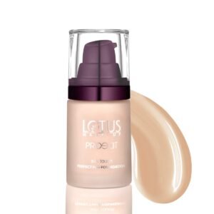 Lotus Makeup Proedit Silk Touch Luminous, Dewy Finish Liquid Perfecting Buildable Coverage Foundation (Porcelain, 30 Ml, Normal)