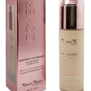 Master Coverage Waterproof Foundation | SPF20 | Long-Lasting Upto 12 HRS - TEEN TEEN High Coverage Waterproof Liquid Foundation | 60 ML (Ivory Vanilla)