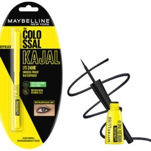Maybelline New York Colossal Bold Liquid Eyeliner, Black, 3G And New York Colossal Kajal, Black, 0.35G Matte Finish