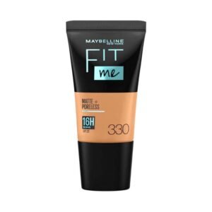 Maybelline New York Fit Me Matte + Poreless Full Coverage Liquid Foundation Tube For All Skin Types, 16H Oil Control Spf 22 Tube - 330 Toffee (18Ml)