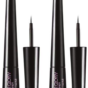 Maybelline New York Liquid Liner, Smudge Proof and Waterproof, Liquid Eyeliner, Hyper Glossy Liquid Liner, Black 3g (Pack of 2)