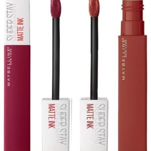 Maybelline New York Super Stay Matte Ink Liquid Lipstick, 115 Founder, 5g & Maybelline New York Super Stay Matte Ink Liquid Lipstick, Seeker, 5g