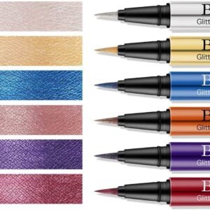 My Colors Glitter Shimmer Waterproof Colored Liquid Eyeliner,1 Pcs Long-lasting Colored Pen Eyeliners, High-pigmented Colorful Eyeliners for Eye Makeup, (Purple)