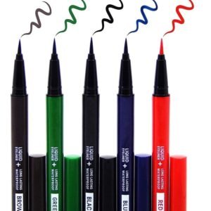 My Colors Matte Waterproof Colored Liquid Eyeliner, Long-lasting Colored Pen Eyeliners, High-pigmented Colorful Eyeliners for Eye Makeup, (RED, 1 - Pcs)