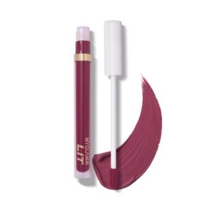 MyGlamm LIT Liquid Matte Lipstick-Slow Fade (Purple)-3 ml | With Moringa Oil | 12HR Long-lasting Lipstick | Cruelty-Free Matte Lipstick