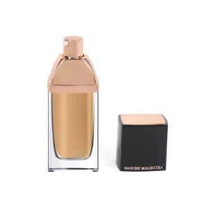 MyGlamm Manish Malhotra Beauty Skin Awakening Foundation Cream Form- Nude Beige - 34gm | For Medium Skin | With Vitamin C, Long Lasting, Medium to High Coverage