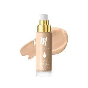 MyGlamm Super Serum Foundation -301N Biscuit, 33 gm | Liquid Foundation with Hyaluronic Acid | 8 Hr+ Long Lasting & Hydrating Foundation with SPF 30