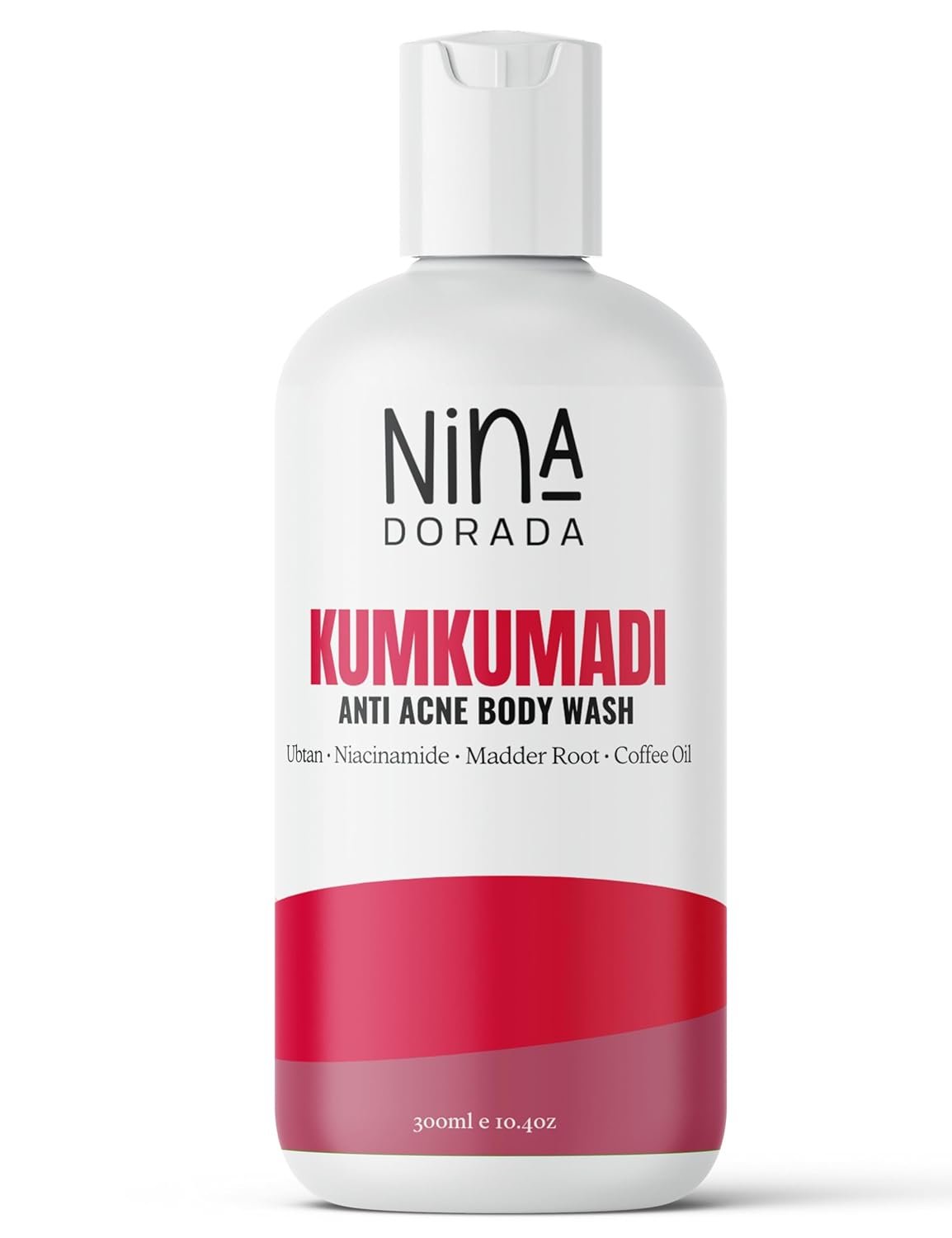 Nina Dorada Kumkumadi Body Wash - Anti Pigmentation & Tan Removal Shower Gel for Oily Skin with Ubtan & Niacinamide - Daily Detan Cleanser for Radiant Skin - Ideal for Men & Women