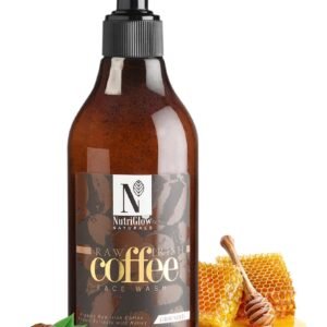 NutriGlow NATURAL's Coffee Face Wash For Glowing Skin for Men,Women| Long Lasting Refreshment, Deep Cleanser, Blackheads Removal, Acne Treatment| Paraben & Sulphate Free| 300ml