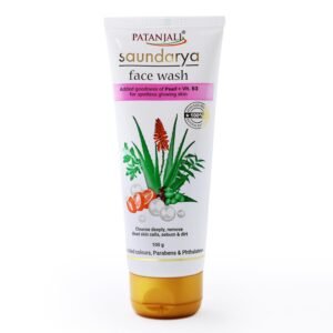 Patanjali Saundarya Deep Cleansing Face Wash 100g For Men, Women, Anti-Acne & Pimples, For all Skin Types