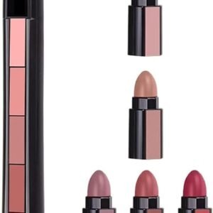 Professional Beauty Combo of 2 Fabulous Matte Shades 5 in 1 lipstick Red and Nude Edition (Pack of 2)
