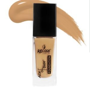 Recode Ace of Base Foundation 30ml | Shade 10 - Kakochi| Luminious Matte Finish | Lightweight | Long-Lasting | Waterproof | High Coverage