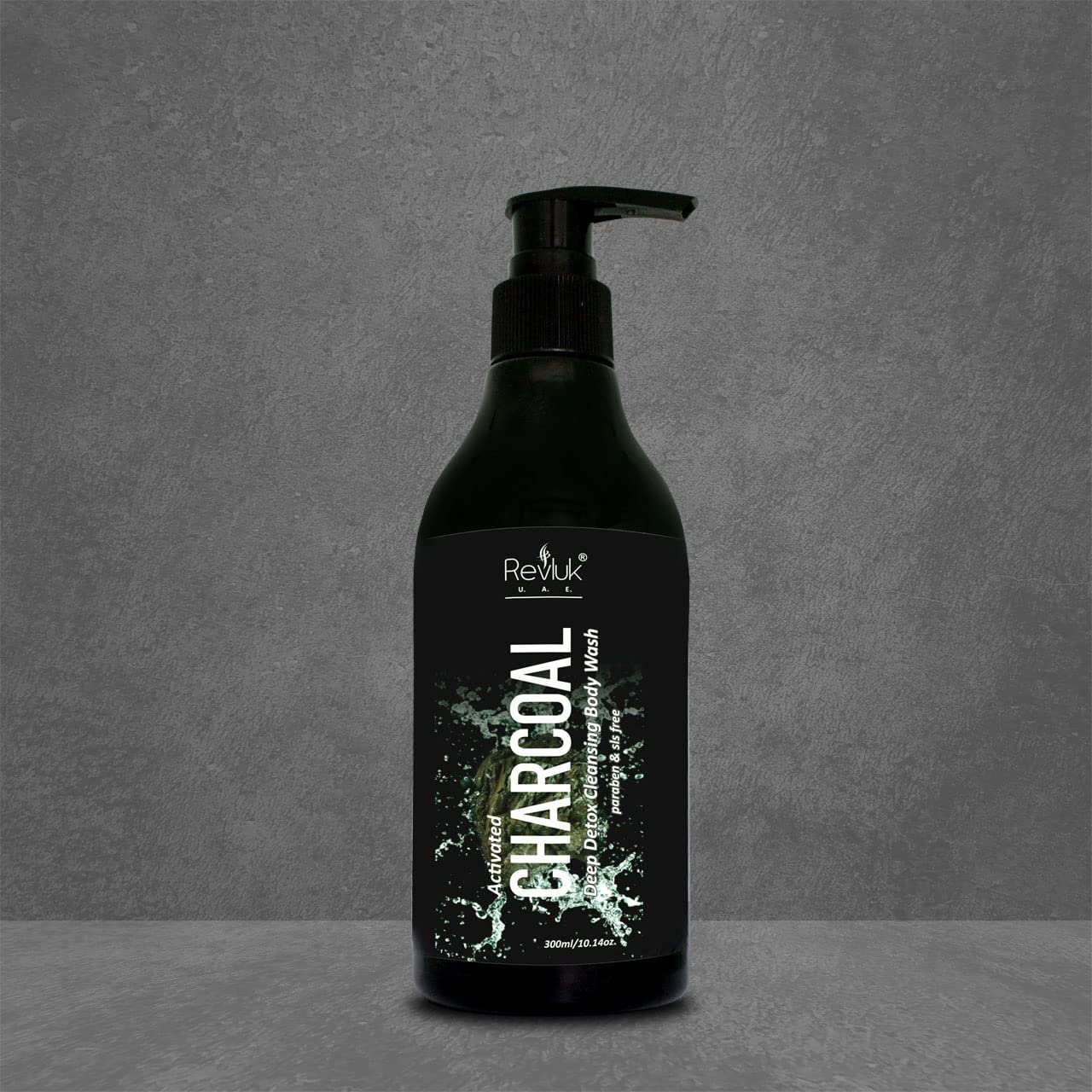Revluk-Charcoal Body Wash for Men and Woman Tan Removal and Nourishing Removes Dead Skin Anti Ageing Agent Acne Removal Shower Gel/Body Wash | 300 ml