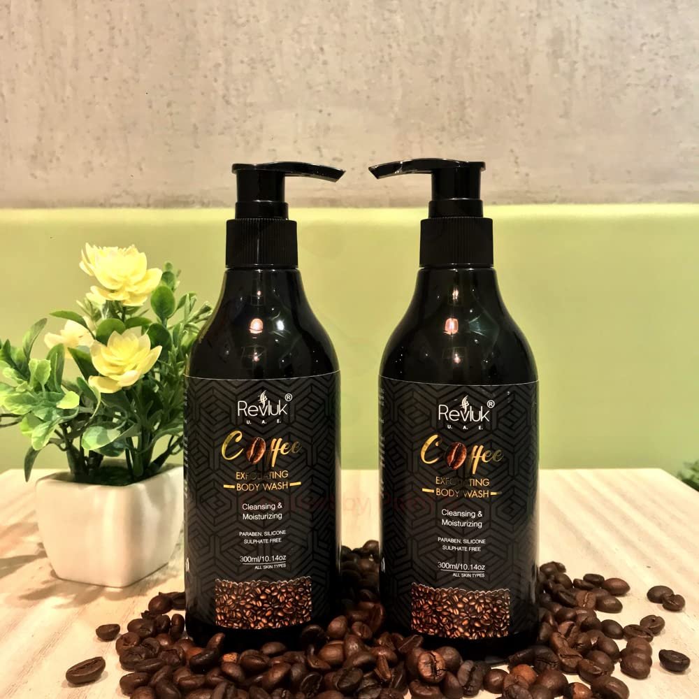 Revluk -Coffee Body Wash for Men and Woman Tan Removal and Nourishing Removes Dead Skin Anti Ageing Agent Acne Removal Shower Gel/Body Wash | 300 ml