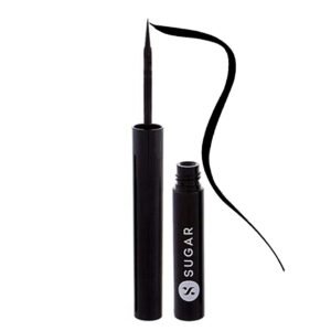 SUGAR Cosmetics - Eye Told You So!- Smudgeproof Eyeliner Pencil - 01 Black Swan (Black) - Waterproof Eyeliner Pencil With Matte Finish, Lasts Up To 24 Hours, Multicolor