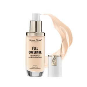 Seven Seas High Coverage Perfect Radiance Foundation for Flawless Finish Face Makeup, Super Stay Professional Waterproof Full Base Foundation for Oily Dry All Skin Women (Skin, 2)
