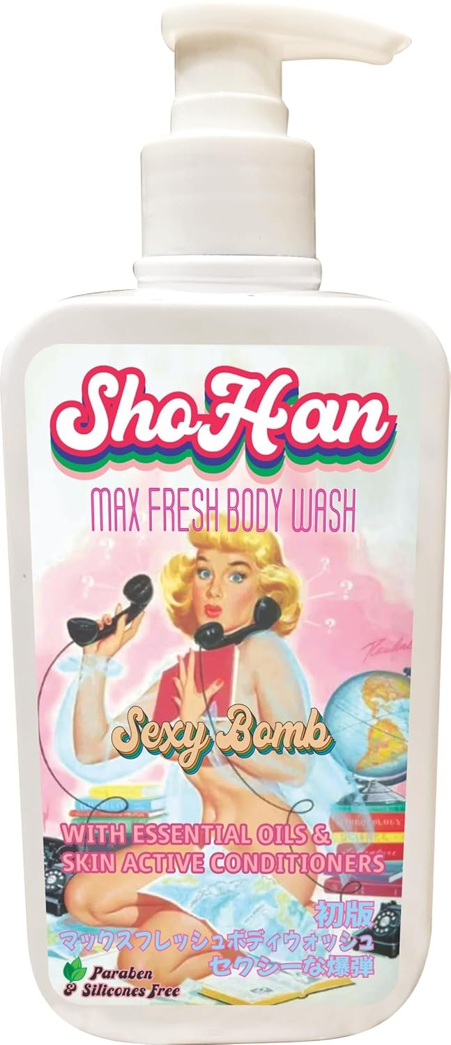 ShoHan Sexy Bomb Max fresh Body Wash Pump Bottle with Long Lasting Fragrance, Glycerine, Paraben Free, Extra Foam. No Paraben No Silicones | Keeps Skin Fresh and Clean | Brightens Skin and Reducing Dark Spots |Suitable for All Skin Types |