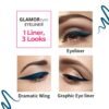 Nykaa GLAMOReyes Waterproof & Smudgeproof Coloured Liquid Eyeliner - Blue - Chaotic Calypso - Image 5