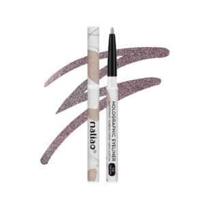 Maliao Holographic Eyeliner with Multichrome Effect | Long-Lasting & Smudge-Proof Shimmer Eyeliner for Bold Looks | Water-Resistant Precision Eye Makeup | Shade - ROSE GOLD, 0.4g