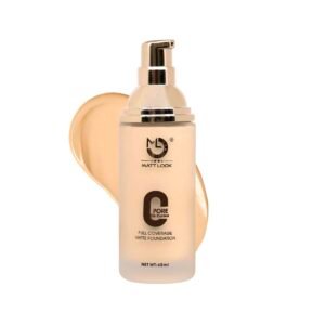 Matt Look Zero Pore Oil Control Full Coverage Foundation | Available in 5 shades | No clogging of pores | 45 ml | Highly blendable formula | No flakiness | Feels like natural skin | Buildable and Blendable - Ivory