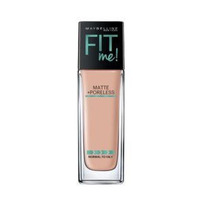 Maybelline New York Fit Me Matte+Poreless Liquid Full Coverage Foundation For Oily Skin (With Pump), 125 Nude Beige, 30Ml, Pack Of 1
