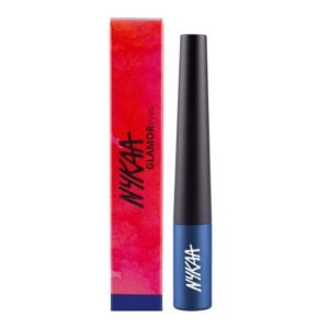 Nykaa GLAMOReyes Waterproof & Smudgeproof Coloured Liquid Eyeliner - Blue - Chaotic Calypso