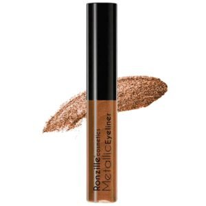 Ronzille Waterproof Shimmery, Metallic and Glitter Finish Eyeliner (Brown)