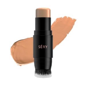 SÉRY Fix 'N' Click Natural FOUNDATION STICK, Buildable coverage, Instant Hydrating Light Weight Texture, Suitable For All Skin Types 7.5gms, Tan, F5